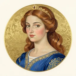 a portrait of an elegant lady, mola art