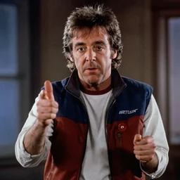 screencap of Paul McCartney in the film Back to the future (1985)