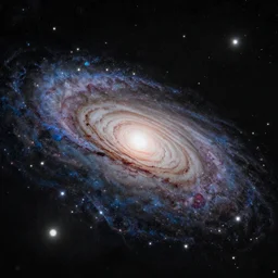 Create a galaxy take with james webb telescope