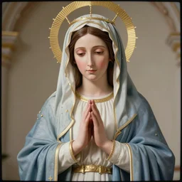 vhs static overlay of virgin mary, low transparency, hirealistic, highly detailed