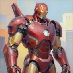 greg manchess portrait painting of the iron giant as overwatch character, medium shot, asymmetrical, profile picture, organic painting, sunny day, matte painting, bold shapes, hard edges, street art, trending on artstation, by huang guangjian and gil elvgren and sachin teng