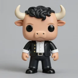a francis bacon bull stop motion vinyl action figure, plastic, toy, butcher billy style