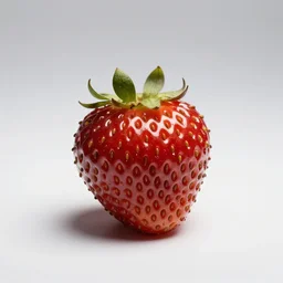 copper strawberries, studio product photography, isolated on a pure white background, centered, entire object in frame, sharp focus, soft studio lighting