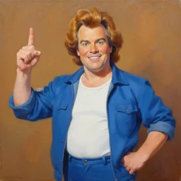 painting of mr. clean cosplaying as gigachad