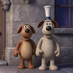 Wallace and Gromit in Blade Runner