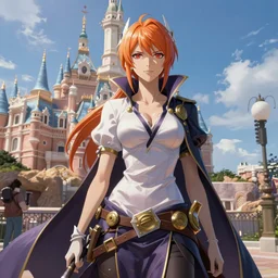 soul reaper sandra in a disney land environment, highly detailed, digital fantasy painting, trending on artstation, concept art, sharp focus, illustration, art by artgerm, greg rutkowski and magali villeneuve