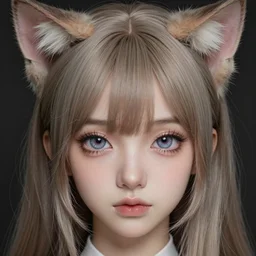 nekopara fantastically detailed eyes cute girl portrait with fantastically detailed cat ears dressed like a cat modern anime style, made by Laica chrose, Mina Petrovic, Ross Tran, WLOP, Ruan Jia and Artgerm, Range Murata and William-Adolphe Bouguereau, Cell shading modern anime trending professional digital art unreal Engine Fantasy Illustration. award winning, Artstation, intricate details, realistic, Hyperdetailed, 8k resolution