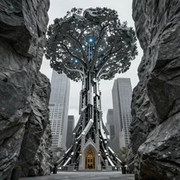stunning city of stone inside agray granite canyon cyber mechanical tree fusion of starwar sand gothicrevivalarchi