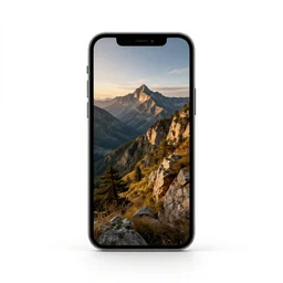 antique smartphone, clean 3d render, octane render, isolated on a pure white background, centered, entire object in frame, sharp focus, soft studio lighting