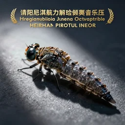 photograph of a dragonfly larva
