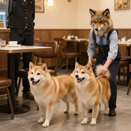 a furry getting kicked out of a restaurant for not being a service animal