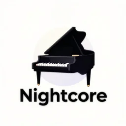 nightcore piano logo for youtube
