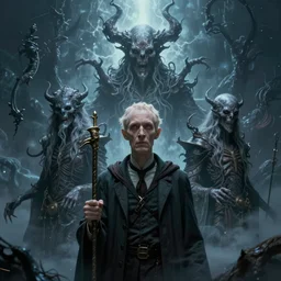 eldritch chaos gods, beautifully detailed, smooth, epic, cinematic lighting, 4 k, digital art, illustration, portrait, cosmic horror, lovecraft, by charlie bowater and andree wallin