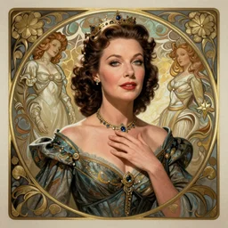 Vivien Leigh in Gone With the Wind, D&D, fantasy, intricate, elegant, highly detailed, digital painting, artstation, concept art, matte, sharp focus, illustration, art by Artgerm and Greg Rutkowski and Alphonse Mucha
