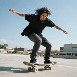 satan riding a skateboard in real life