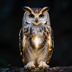 illuminated owl by joel robison