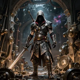 urbex by thomas cole, cosmic azeroth fantasy apocalyptic assassin's creed steampunk dramatic lighting, archdaily, wallpaper, highly detailed, trending on artstation.