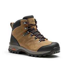 modular hiking boots, clean 3d render, octane render, isolated on a pure white background, centered, entire object in frame, sharp focus, soft studio lighting