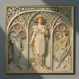 memento mori by james jean, art nouveau, neogothic