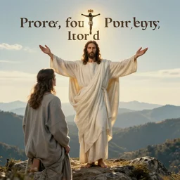 A most wholesome prophecy of the Lord, our God, Jesus Christ, being delivered on the mountain. Photo credit