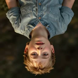 upside down version of the success kid meme