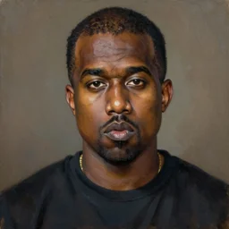kanye west orthodox icon, oil painting, 1 6 0 0 s