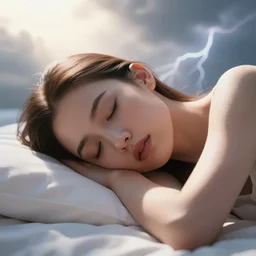 3 d, sci - fi, morning, sleepy fashion model face, sun, cinematic, lightning clouds, vogue cover style, stanley kubrick, light red and deep orange mood, realistic painting, intricate oil painting, high detail, figurative art, multiple exposure, poster art, 3 d, by tooth wu and wlop and beeple and greg rutkowski