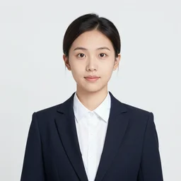 corporate portrait, junior sales executive with baggy eyes and bright future, professional studio lighting