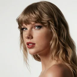 a clear close - up studio portrait of taylor swift looking to the left, dramatic cinematic lighting, trending on artstation, fine details, 8 k, highly detailed, beautifully composed