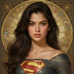 portrait of darna filipina superhero, jane de leon, intricate, elegant, highly detailed, ray tracing, digital painting, artstation, concept art, smooth, sharp focus, illustration, art by artgerm and greg rutkowski and alphonse mucha, 8 k