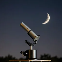 68% Waxing Gibbous Moon. 8 inch dobsonian single shot