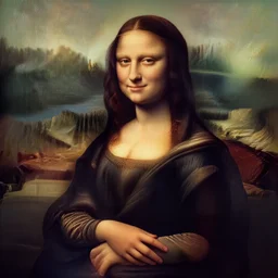 Deadpool in the Mona Lisa, photorealistic, high detail