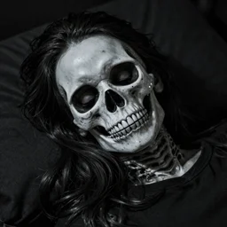 😴 💀 photo realistic