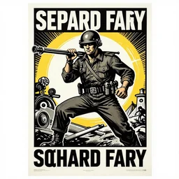 World war 2 propaganda poster by Shepard Fairey, highly detailed and intricate, screen printing poster, 8k