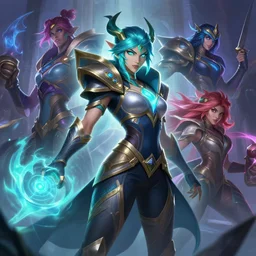 brand league of legends wild rift hero champions arcane magic digital painting bioluminance alena aenami artworks in 4 k design by lois van baarle by sung choi by john kirby artgerm and greg rutkowski and magali villeneuve mage fighter assassin