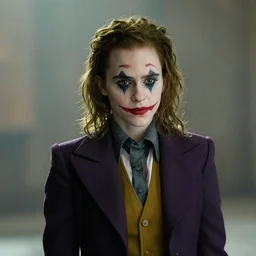 emma watson as tim burton's the joker, 8 k, movie still