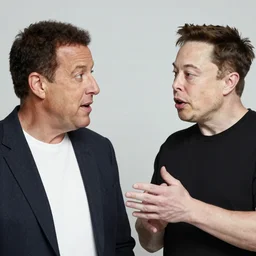 Adam Sandler talking to Elon Musk