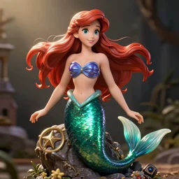Ariel the Mermaid as a Mage Knight Rebellion figure
