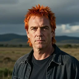 michael c hall with orange mullet