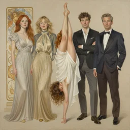 beautiful neutral earth toned palette knife painting of florence welsh of florence and the machine, artwork by yoji shinkawa jeremy mann, full character portrait 💃🤸♀, charlie bowater and magali villeneuve and alphonse mucha, gaston bussiere, craig mullins, j. c. leyendecker, gerald brom, hyper realistic by artgerm