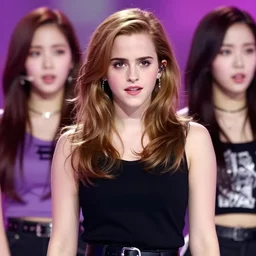 photo of emma watson, korean kpop star in girls generation, music video