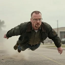 walter white, flying ultra rare footage