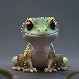 cute angry gecko, somber melancholic matte painting, hyperrealism, hyperrealistic, cinematic masterpiece, fantasy style 8 k ultrahd octane render