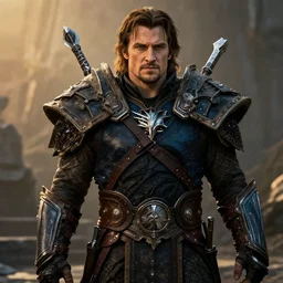 Henry Cavill as a character in world of Warcraft