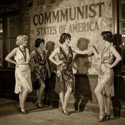 Communist States of America, 1920s newsreel footage, communist flappers, Chicago, Communist USA