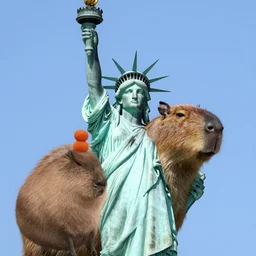Statue of Liberty capybara