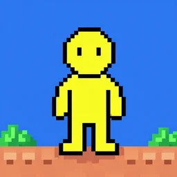 human sprite, pixel art, 8 bit, nes game