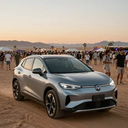 family rave in the desert with diverse ages and ethnicities, XF IQ4, 150MP, 50mm, F1.4, ISO 200, 1/160s, dawn