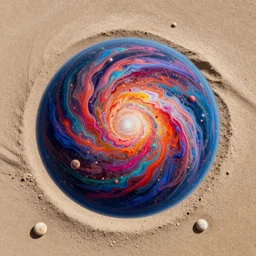 universe in a grain of sand, abstract art, masterpiece, dyson sphere, vibrant, unique environment, high quality, 4 k, high detail, trending on artstation, art by gordon freeman, albert voidstar, dan luvisi