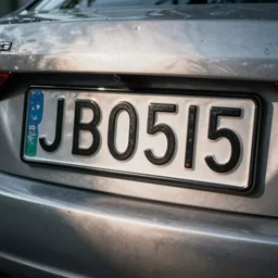 license plate number
